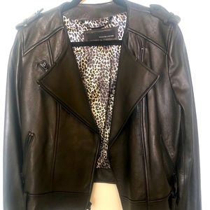 Wilson’s real black leather jacket